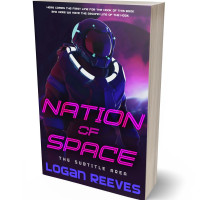 3D view of Premade Science Fiction Book Cover - Revolver