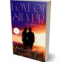 3D view of Premade Romance Book Cover - Apricot