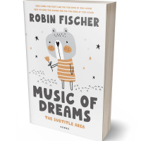 3D view of Premade Abstract Book Cover - Seashell