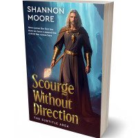 3D view of Premade Fantasy Book Cover - Steel Gray