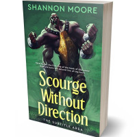 3D view of Premade Fantasy Book Cover - Outer Space