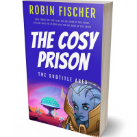 3D view of Premade Science Fiction Book Cover - Careys Pink