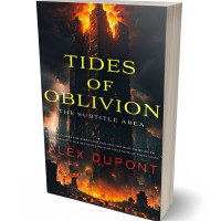 3D view of Premade Apocalyptica Book Cover - Shark