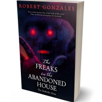 3D view of Premade Horror Book Cover - Ebony
