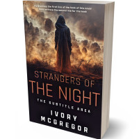 3D view of Premade Horror Book Cover - Antique Brass