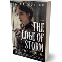 3D view of Premade Historical Book Cover - Ash