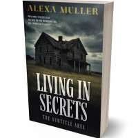 3D view of Premade Mystery & Thriller & Suspense Book Cover - Outer Space