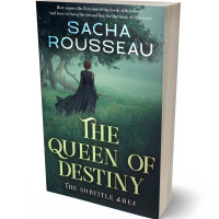 3D view of Premade Romance Book Cover - Outer Space