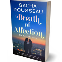 3D view of Premade Romance Book Cover - Fun Blue