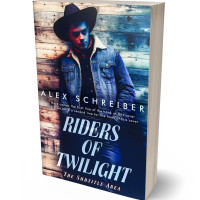 3D view of Premade Romance Book Cover - Swirl