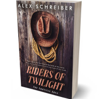 3D view of Premade Action & Adventure Book Cover - Thunder