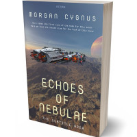 3D view of Premade Science Fiction Book Cover - Mid Gray