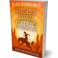 3D view of Premade Action & Adventure Book Cover - Christine