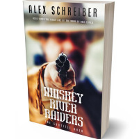 3D view of Premade Action & Adventure Book Cover - Akaroa