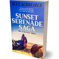 3D view of Premade Western Book Cover - Chamois