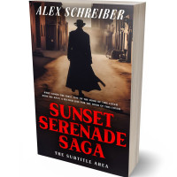 3D view of Premade Action & Adventure Book Cover - Chestnut Rose