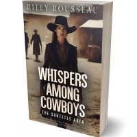 3D view of Premade Action & Adventure Book Cover - Taupe