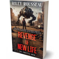 3D view of Premade Science Fiction Book Cover - Cocoa Brown