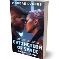 3D view of Premade Romance Book Cover - Blackcurrant