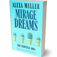 Tablet view of Malibu #15589 - Premade Abstract Book Cover | BookCoverZone