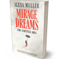 3D view of Premade Abstract Book Cover - Green White