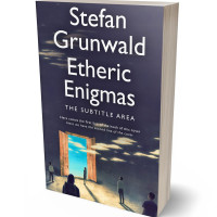 3D view of Premade Abstract Book Cover - Tuna