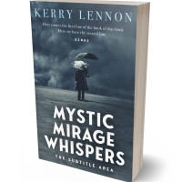 3D view of Premade Abstract Book Cover - River Bed