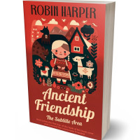 3D view of Premade Children's Book Cover - Burnt Umber