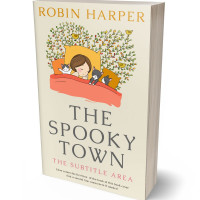 3D view of Premade Children's Book Cover - White Rock