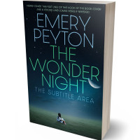 3D view of Premade Fantasy Book Cover - Black