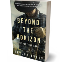 3D view of Premade Western Book Cover - Foggy Gray