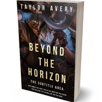 3D view of Premade Action & Adventure Book Cover - Cocoa Brown