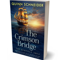 3D view of Premade Historical Book Cover - Tan