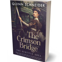 3D view of Premade Historical Book Cover - Ship Gray