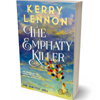 3D view of Premade Chick Lit Book Cover - Slate Gray