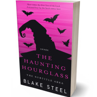 3D view of Premade Horror Book Cover - Cerise