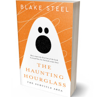 3D view of Premade Horror Book Cover - Carrot Orange