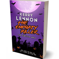 3D view of Premade Horror Book Cover - Royal Purple