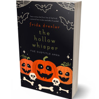 3D view of Premade Horror Book Cover - Burnt Sienna