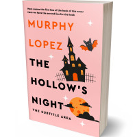 3D view of Premade Horror Book Cover - Apricot Peach