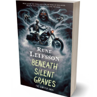 3D view of Premade Horror Book Cover - Outer Space