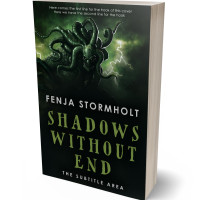 3D view of Premade Horror Book Cover - Racing Green