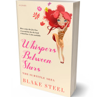 3D view of Premade Chick Lit Book Cover - Champagne