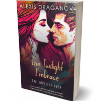 3D view of Premade Romance Book Cover - Petite Orchid