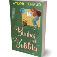 3D view of Premade Chick Lit Book Cover - Axolotl