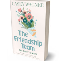 3D view of Premade Poetry Book Cover - White Linen