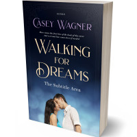 3D view of Premade Romance Book Cover - Celeste