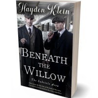 3D view of Premade Mystery & Thriller & Suspense Book Cover - Silver