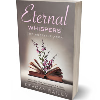 3D view of Premade Poetry Book Cover - Americano