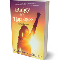 3D view of Premade Health & Mind & Body Book Cover - Cream Can